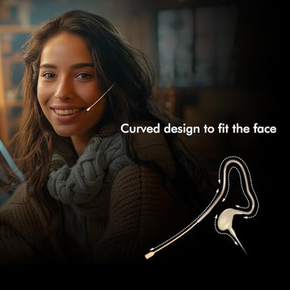 KIMAFUN Headset/Headworn Microphone Single Earset Ear-Hook Over Ear Hanging Condenser Mic Compatible with AKG Wireless System Bodypack Transmitter, Ideal for Performance, Theater, Lecture - Beige D3 - size: D3 for AKG Wireless System
