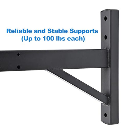 Speaker Wall Mount, Tilt, Holds up to 100lbs, 2 Packs | Heavy Duty Wall Speaker Mount bracket for Professional Audio, HD-319, Black