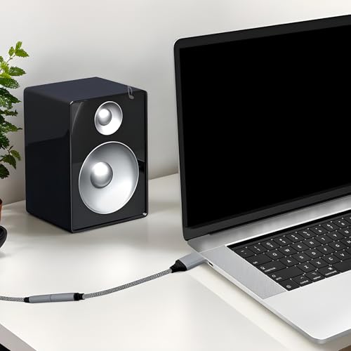 USB to 3.5mm Jack Audio Adapter 3.5mm Audio Adapter Jack Stereo Converter | Audio Jack External Stereo Sound Card Built-In Decoding Chip for Headphone Headset PC Laptop Desktop - size: 10cm
