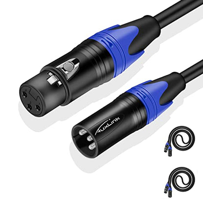 XLR Cables 10ft 2 Pack, Microphone Cables Male to Female - size: 10 Ft 2 Pack