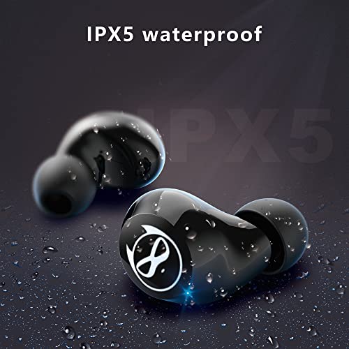 Gaming Earbuds Kids Bluetooth Earbud 5.3 in-Ear Headphones with Mic 36H Playtime IPX6 Waterproof Touch Control HiFi Stereo LED Display Kids Wireless Ear Buds - color: Viridian‑Phantom