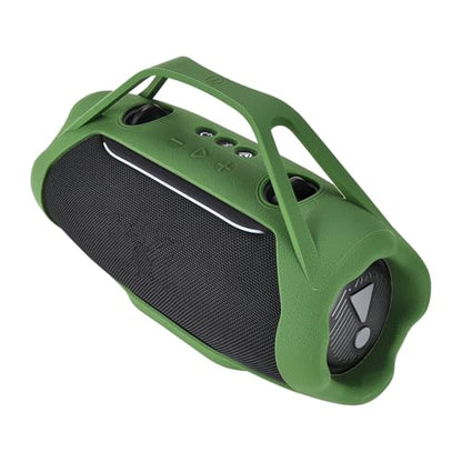 Protective Case w/Handle Strap Compatible with JBL Xtreme 5 Portable Waterproof Speaker, Carrying Silicone Skin Travel Cover Accessories for JBL Xtreme 5, for Outdoors and Work, Green
