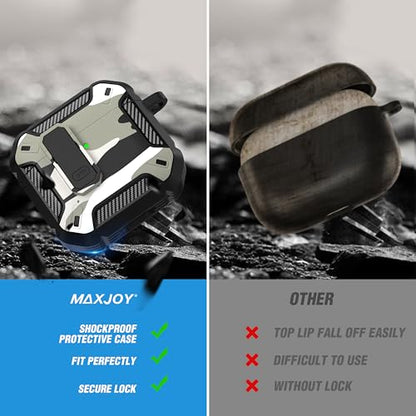 for AirPods 4 Case & AirPods 5 Case with Magnetic Lock, White Camo - color: Camo White, size: AirPods 4 Case 2024 / AirPods 5 Case 2026