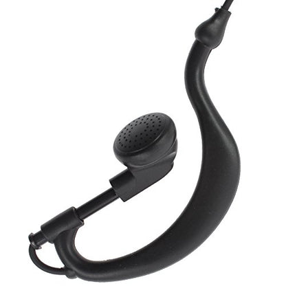 10pack G Shape Earpiece Headset for 2 PIN Kenwood Baofeng Puxing Quansheng Weierwei Wouxun Two-Way Radio Walkie Talkie