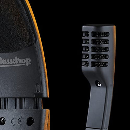Massdrop x Sennheiser PC37X Gaming Headset — Noise-Cancelling Microphone with Over-Ear Open-Back Design, 10 ft Detachable Cable, and Velour Earpads,Black