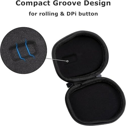 Ginsco Hard Travel Case Compatible with Logitech M720 Triathlon/M705 Marathon/M510/M550/M330/M317/M196/M185 Wireless Mouse, Universal Hard Shell Storage Case (Gray, M) - color: Gray, size: M