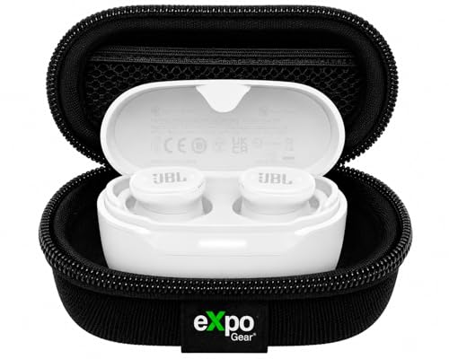 JBL Endurance Race 2 True Wireless Sports Earbuds (White) with Expo Gear Weather-Resistant Protective Hard-Shell Case - color: White