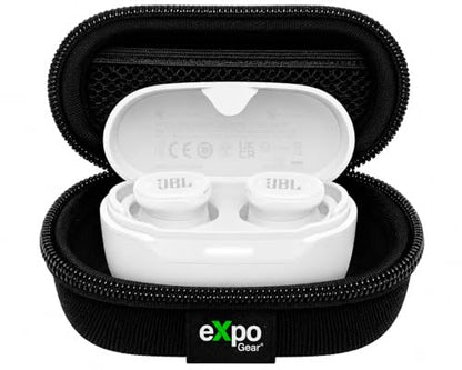 JBL Endurance Race 2 True Wireless Sports Earbuds (White) with Expo Gear Weather-Resistant Protective Hard-Shell Case - color: White