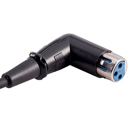 Seismic Audio Speakers Right Angle Patch Cables - XLR Male to XLR Female, 1 Foot, Pack of 6 - size: 1 Feet - 6 Pack