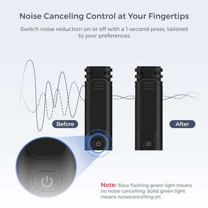 NearStream 2.4GHz Wireless Lavalier Microphone for iPhone/Android/Tablet/PC