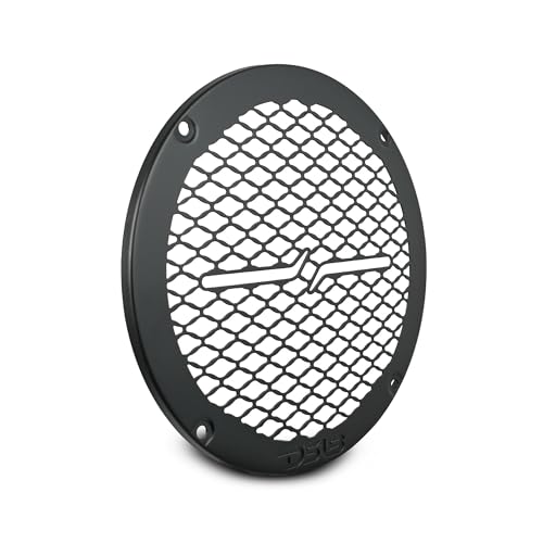 DS18 PRO-GRILL6MS/BK PRO 6.5" Slim Metal Mesh Speaker Grill - Universal Fit 6.5 inches - Protective Speaker Cover Mesh - Protect Your Speakers - Black - Each - size: 6.5 - Inches