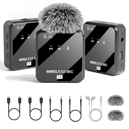 K63 Wireless Lavalier Microphone - color: Ebony Black