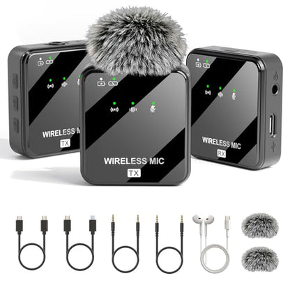 K63 Wireless Lavalier Microphone - color: Ebony Black