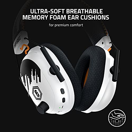 Razer BlackShark V2 Pro Wireless Gaming Headset: THX 7.1 Spatial Surround Sound - 50mm Drivers - Detachable Mic - for PC, PS5, PS4, Switch - Six Siege Special Edition - color: Six Siege