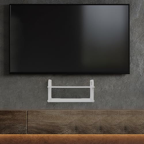Wall Mounted Projector Bracket and Router Shelf, White Plastic