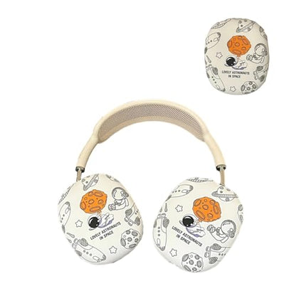 Case Compatible with AirPods Max Headphones, Cute Anime Soft TPU Astronaut Anti-Scratch Protective Ear Cup Covers Headphone Cases for Woman Kids Boy - color: Astronaut 3