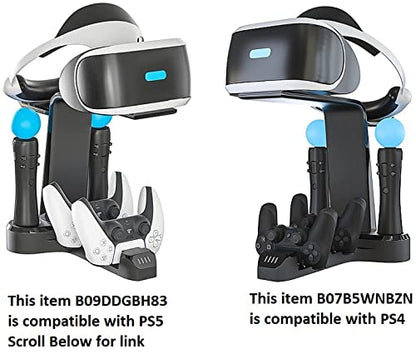 Skywin VR Charging Stand - PSVR Charging Stand to Showcase, Display, and Charge Your PS4 and PS5 VR (PS4 and PS5 Controller) (PlayStation 4 Stand) - color: PlayStation 4 Stand