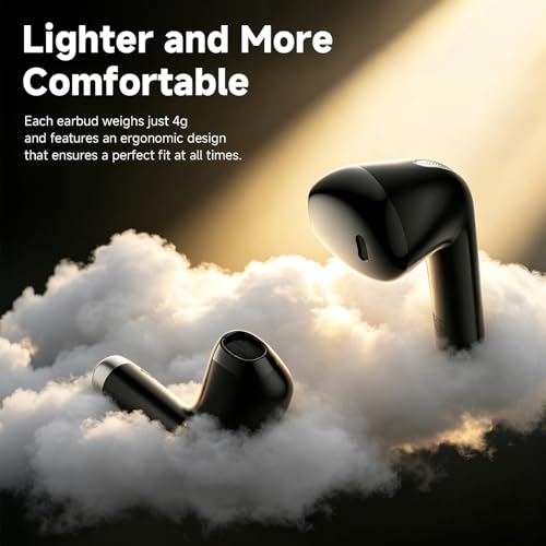 Wireless Earbuds, Bluetooth 5.4 Stereo, 35H Playtime, Balanced Sound | Clear Calls, 13mm Drivers, Dual Mics, Digital Display, Touch Control, IPX5 Waterproof, In-Ear for iOS/Android