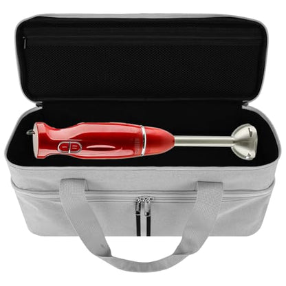 Immersion Hand Blender Storage Bag - Light Grey, Portable Handheld/Stick Blender Travel Organizer (Bag Only) - color: Light Gray