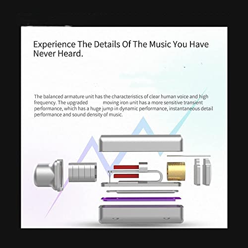 KZ ZSN Pro in-Ear Wired Headphones Noise Cancelling Earbuds with Deep Bass,Clear Sound and Ergonomic Custom-Fit Earpieces (S/M/L), 3.5mm Jack for Phones and Laptops(Grey Without Mic) - color: Grey, size: Without Mic