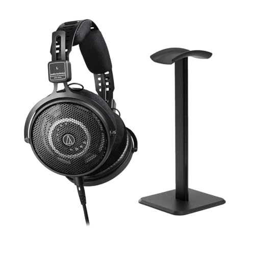 Audio-Technica ATH-R50x Professional Open-Back Over-Ear Reference Headphones, Bundle with Turnstile Audio Desktop Stand