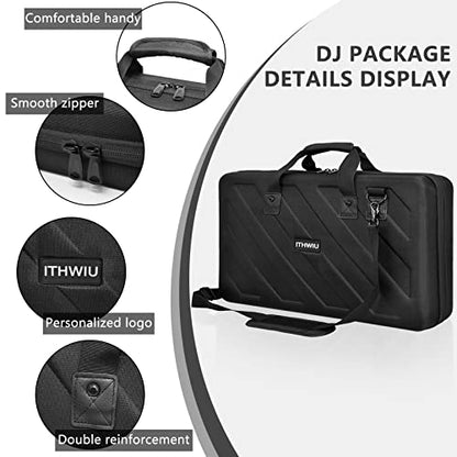 Lightweight Molded Hard Storage Case Fits Pioneer DDJ 1000, 1000SRT DJ Controllers Carrying Case Black - size: DDJ-1000 / 1000SRT