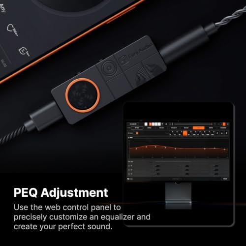Fosi Audio DS3 USB-C DAC HiFi Amp Dongle, Portable Headphone Amplifier with 7.1 Spatial Audio, ES9039Q2M XMOS Powered, DSD512, 3.5mm Single 4.4mm Balanced for PC/Phone/ PS5/ Switch Black - color: Black
