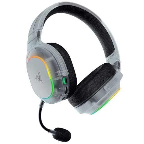 Razer Barracuda X Chroma Wireless Gaming Headset, Phantom White | 2.4GHz Wireless & Bluetooth, Lightweight, RGB, 40mm Drivers, Cardioid Mic, 70 Hr Battery - color: Phantom White