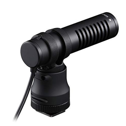 Canon USA 4474C001 Canon Stereo Microphone DM-E100 | Stereo microphone with wind screen and 1/8" TRS connector for videography, outdoor recording and content creation