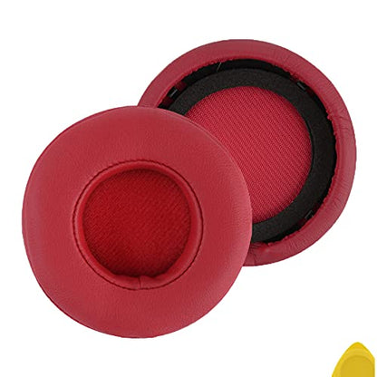 Geekria Replacement Ear Pads for Monster Beats MIXR Headphones Ear Cushions, Repair Parts (Red) - color: Red