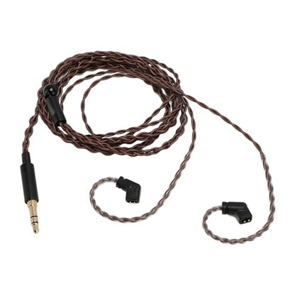 Gold Plated 3.5mm to 2 Pin 0.78mm Replacement Audio Cable, OFC Lossless Sound for QDC ZSN Pro ZSN Pro X Headphones, 3.9ft Detachable Aux Cord, Anti Tangling Ergonomic Ear Hook