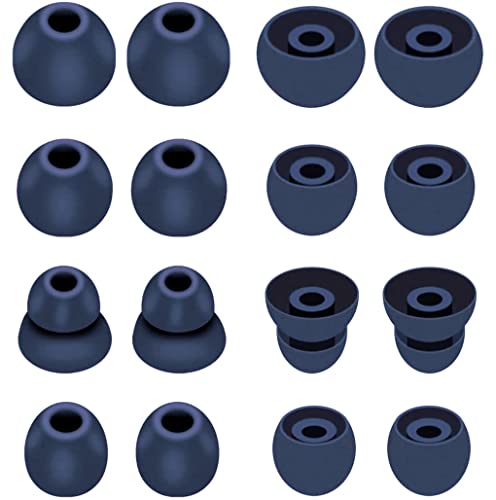 16pcs Navy Ear Tips Ear Buds Ear Gels Replacement for Beat s by dr dre Powerbeats Pro, JNSA Eartips Earbuds Eargels Compatible with Powerbeats Pro/Beat s X, SML and Double Flange, Navy - color: Navy