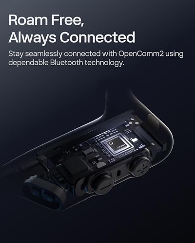 SHOKZ OpenComm2 Open-Ear Bluetooth Headset, Noise-Canceling Mic - style: OpenComm2