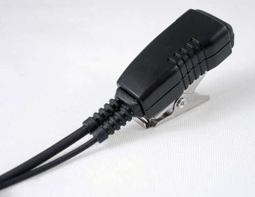 PRYME® LMC-1EH01 Pro-Grade Commercial Lapel Mic w/Soft Hook Earphone - Fits: Kenwood 2-Pin Connector Radio - style: Fits: Kenwood 2-Pin Connector Radio