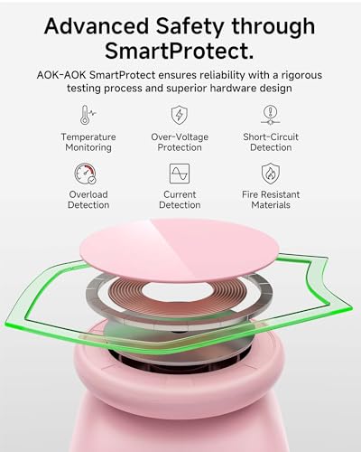 Magnetic Wireless Charging Station, Charger Stand for iPhone Apple Watch | 2026 2 in 1 Foldable Charger Stand 15W for iPhone 17 16 15 14 13 12 Pro Max, 5W for Apple Watch&Airpods, 30W Adapter included - color: Pink