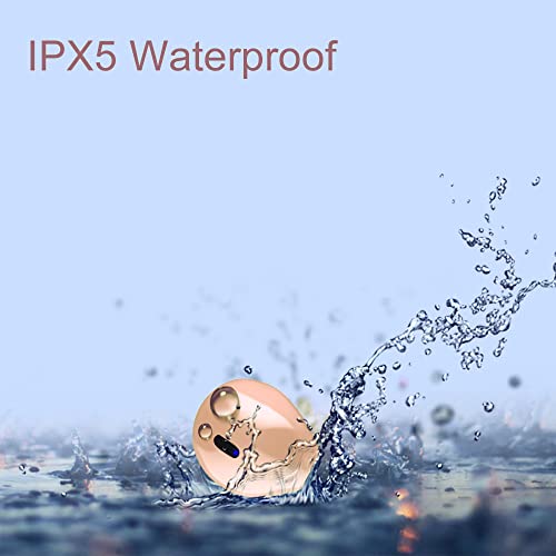Invisible Mini Wireless Bluetooth Single Earbuds, Small Semi in-Ear Earbuds for Work & Daily Use, Touch Control, Lightweight for Music & Audiobooks - color: Single-Nude