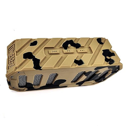 TUNES2GO Rugged Rocker Waterproof Bluetooth Speaker - Portable Speaker - Outdoor Bluetooth Speakers