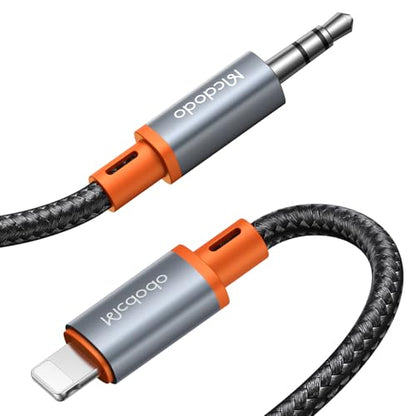 mcdodo AUX Cord Cable for iPhone Lightning to 3.5 mm Audio Cable for Car/Headphone/Speaker Compatible with iPhone 14 13 12 11 Pro Max Mini XR XS 8 iPad iPod