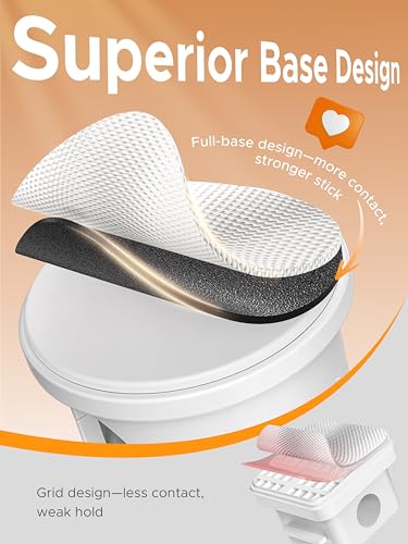 acer 9 Pack Magnetic Rotatable Cable Clips, Cord Holder for Desk Nightstand | Smooth 360° Rotation, 1s Lock, Adhesive Cord Organizer Cable Holder Management - White