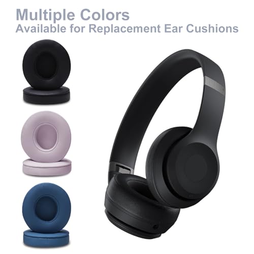 Replacement Ear Pads for Beats Solo 4 On-Ear Headphones, Pearl Powder | Includes Pry Bar Tool, Soft Protein Leather & Memory Foam Cushions