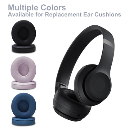 Replacement Ear Pads for Beats Solo 4 On-Ear Headphones, Pearl Powder | Includes Pry Bar Tool, Soft Protein Leather & Memory Foam Cushions