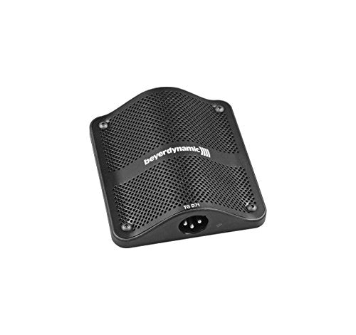 beyerdynamic TG D71C Rugged Semi-Cardioid Condenser Boundary Microphone for Kick Drum, Bass Drums, Other Drums, Cajon, Percussion and Piano. Phantom Power, XLR Connector, Made in Germany, Black.