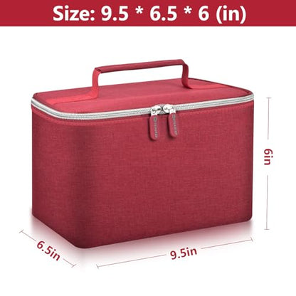 Hand Mixer Storage Case for KitchenAid 5, 6, 7 and 9 Speed Mixers - color: RED