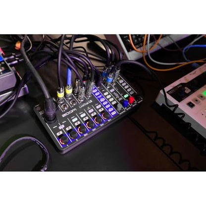 Zoom LiveTrak L-6 6-Channel Mixer & Multitrack + ATH-M20x Headphones Bundle | For Music, Podcasting & Live Sound + USB-C Cable + Cleaning Kit