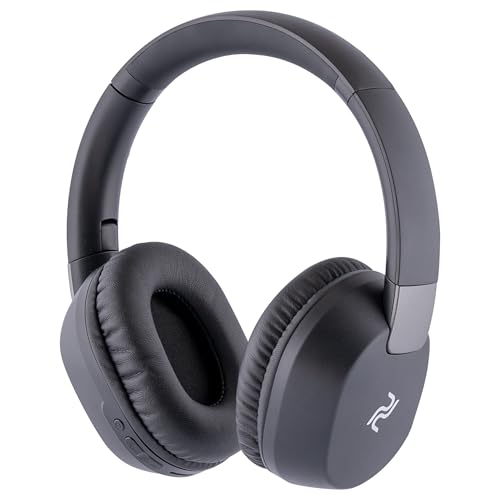PDBEAM Wireless Foldable Bluetooth Over Ear Headphones with Mic, Micro SD Card Playback, 25H Playtime, 120H Standby, FM Radio, Lightweight for Travel, Work, Gym or Yoga - color: Black