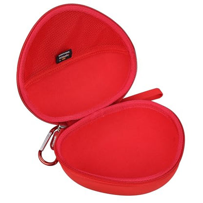 Aproca Kids Headphones Case Compatible with iClever BTH12 / HS19 / BTH26 Kids Bluetooth Headphones, Storage Hard Bag -Red (Case Only) - color: Red