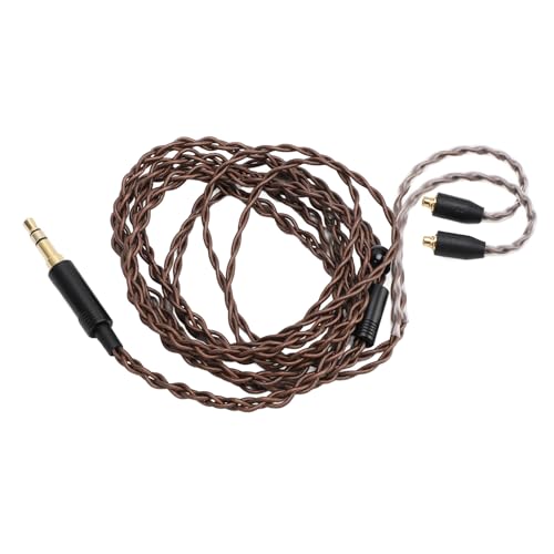 3.5mm to MMCX Woven Earphone Cable, Replacement Headphone Cable with Oxygen - Free Copper Core, Anti - Tangling Braided Design for SE535 UE900 TINHIFI T2 WESTONE ES10 and