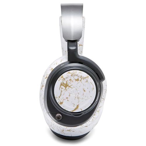 WC Side Plates for Arctis Nova Pro Wireless, Pro Wired & Nova Elite | Made by Wicked Cushions | Also fits Nova Pro Omni, 7, 7X & 7P | Gold Marble - color: Gold Marble