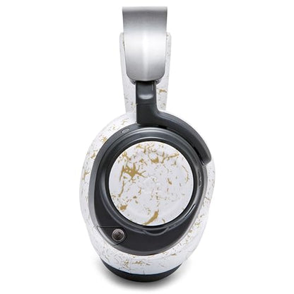 WC Side Plates for Arctis Nova Pro Wireless, Pro Wired & Nova Elite | Made by Wicked Cushions | Also fits Nova Pro Omni, 7, 7X & 7P | Gold Marble - color: Gold Marble