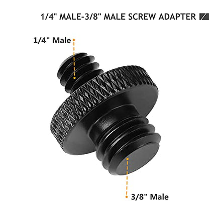 12 Pcs 1/4" & 3/8" Camera Screw Adapter Set - DSLR, GoPro, Flash & Light Stand Mounts - color: 12 Pcs